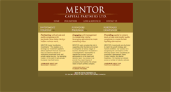Desktop Screenshot of mentorcapitalpartners.com