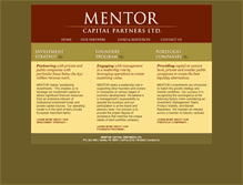 Tablet Screenshot of mentorcapitalpartners.com